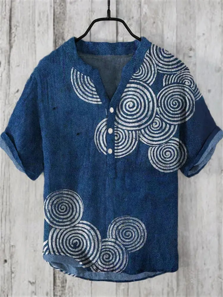 Men's Cross-border Hawaiian Ocean Print T-Shirt — feature 5