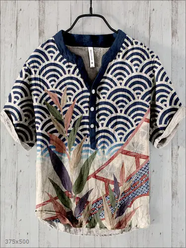 Men's Cross-border Hawaiian Ocean Print T-Shirt - Image 10