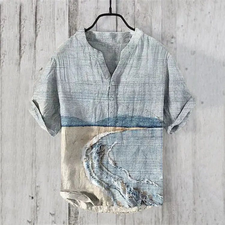 Men's Cross-border Hawaiian Ocean Print T-Shirt - Image 3