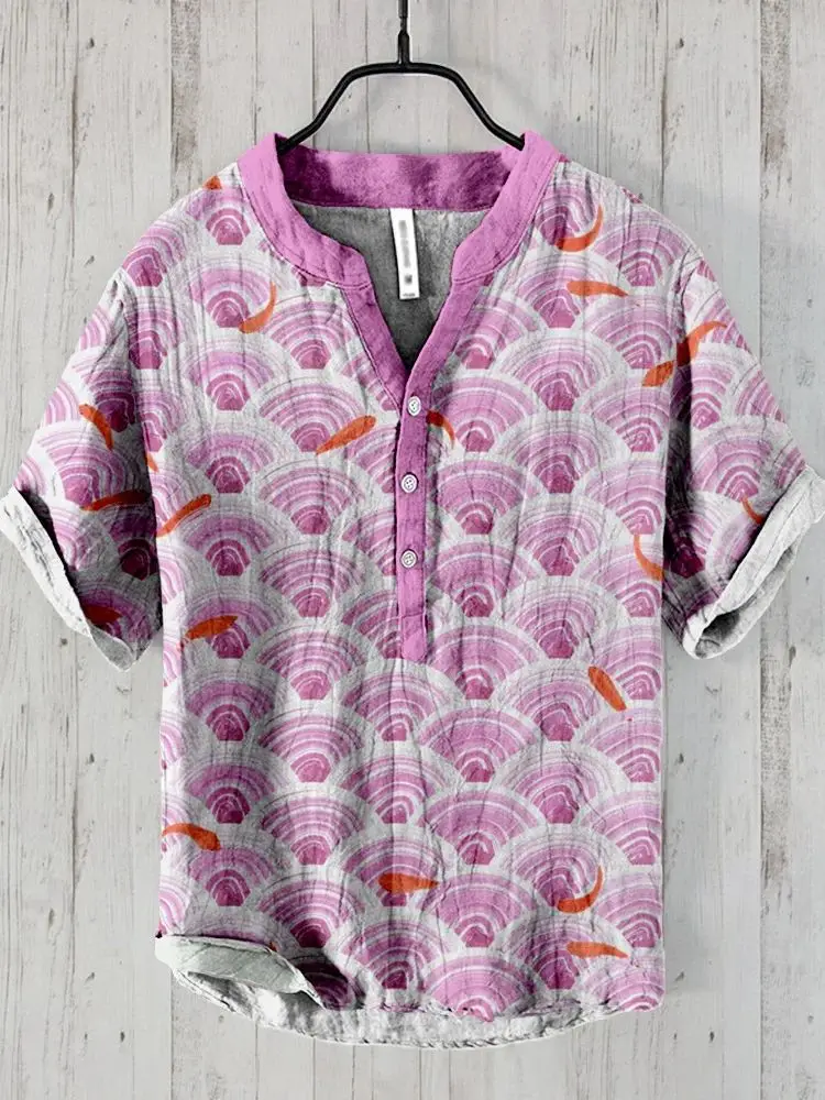 Men's Cross-border Hawaiian Ocean Print T-Shirt - Image 6