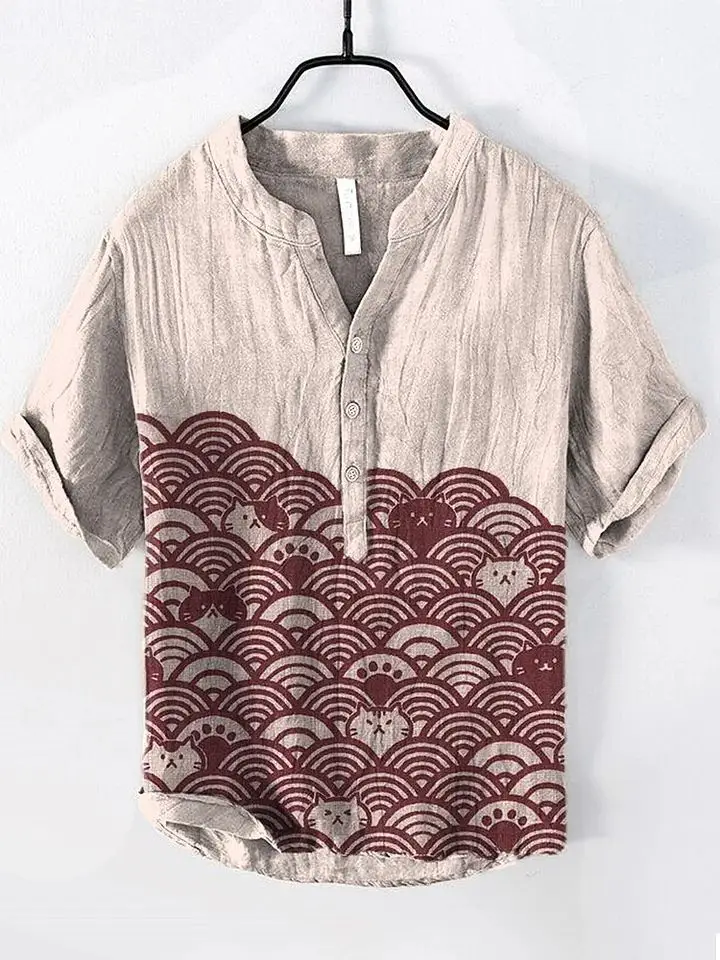 Men's Cross-border Hawaiian Ocean Print T-Shirt - Image 7