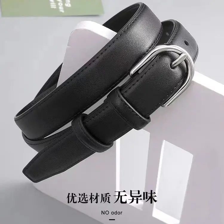 Women's Brown Genuine Leather Belt 90cm - Image 5