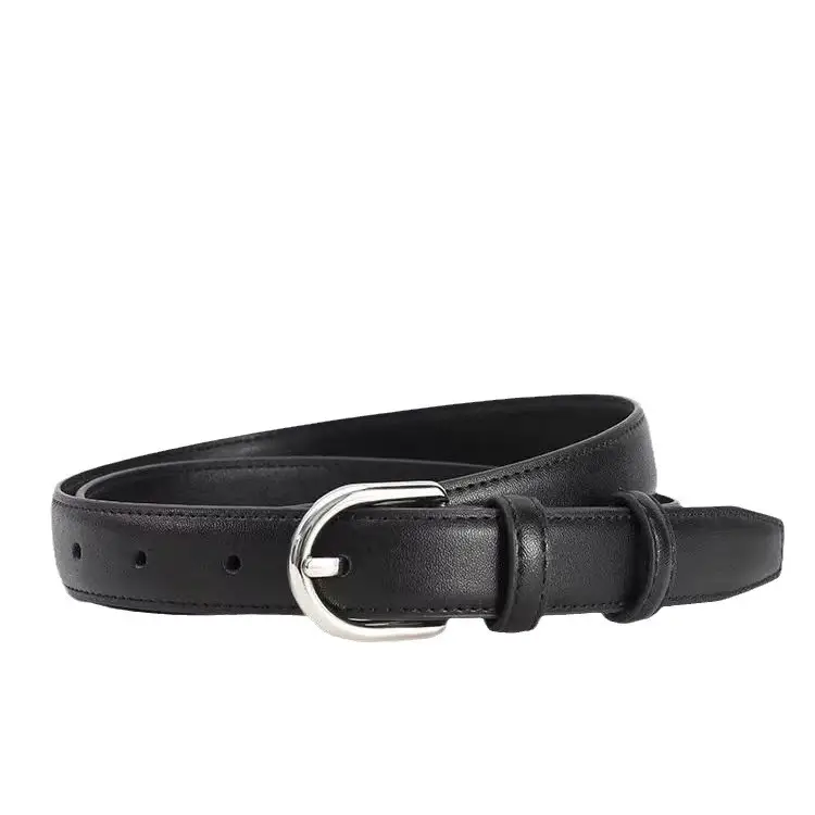 Women's Brown Genuine Leather Belt 90cm - Image 7