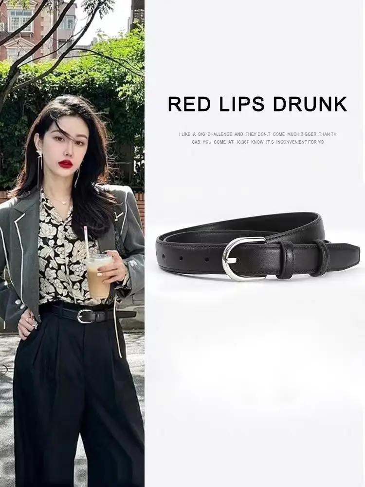 Women's Brown Genuine Leather Belt 90cm β feature 1