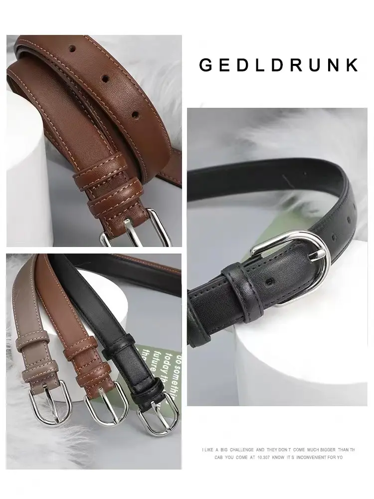 Women's Brown Genuine Leather Belt 90cm β feature 4