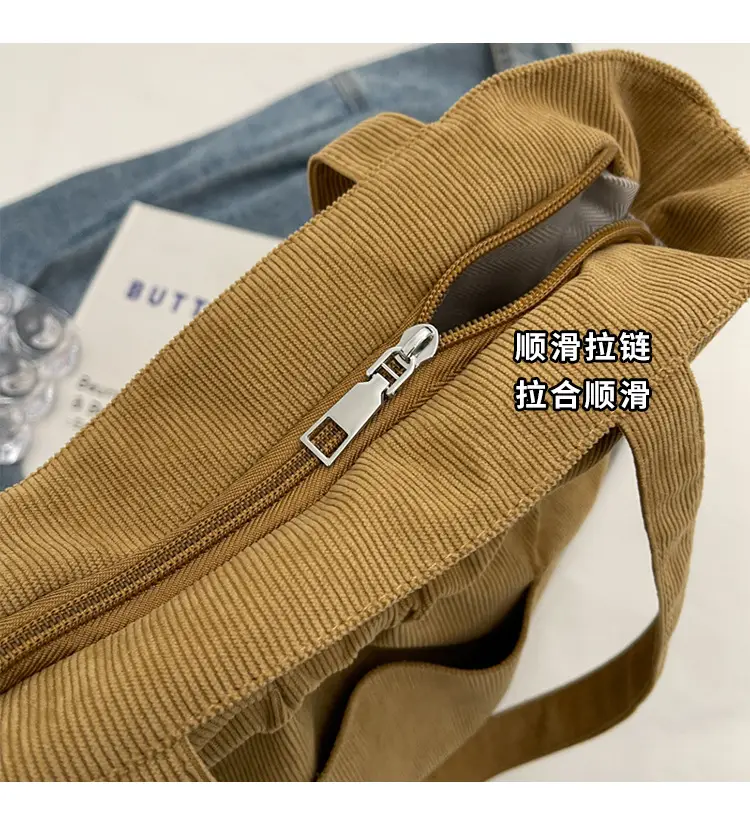 Women Drawstring Tote Bag Beige 2026 New — feature 12