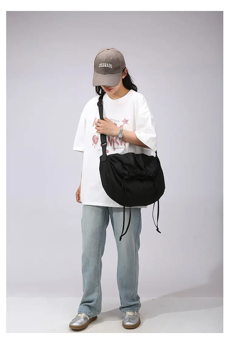 Blue Drawstring Crossbody Bag for Women — feature 18