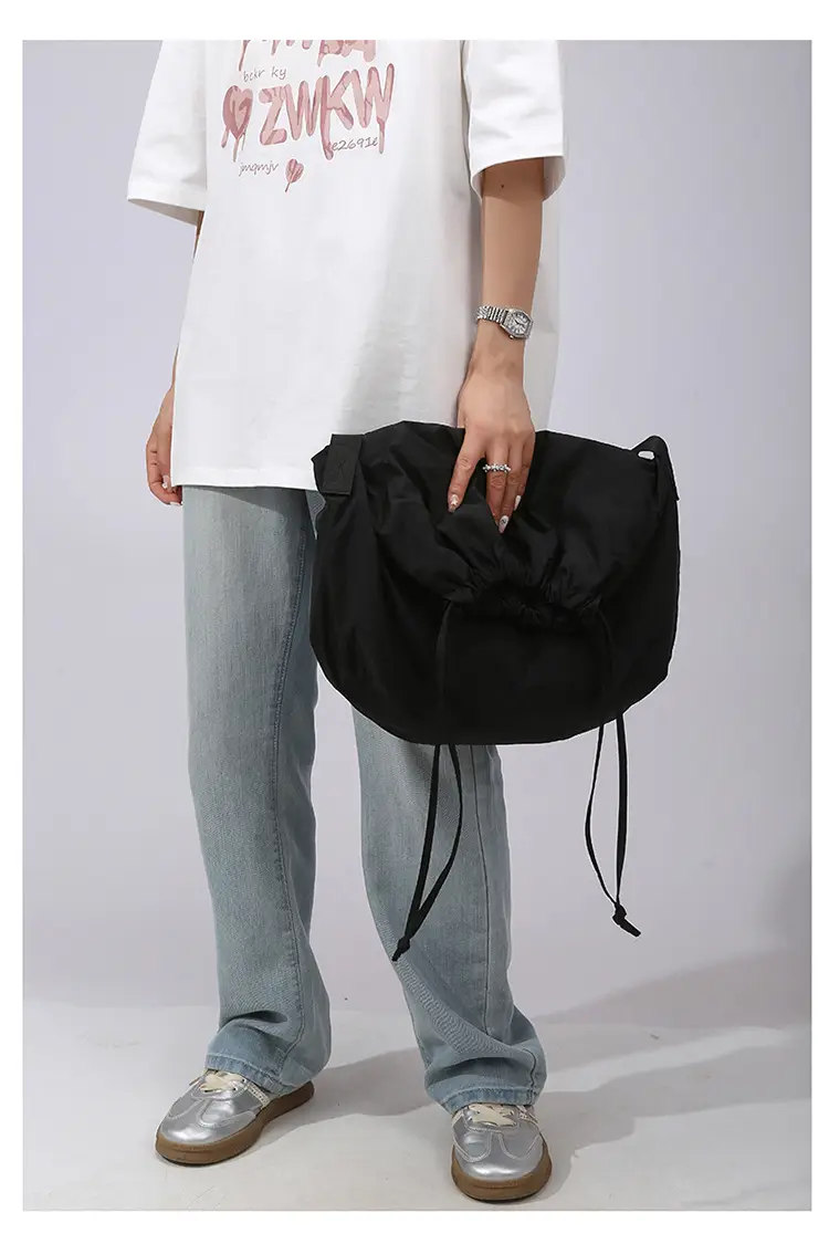 Blue Drawstring Crossbody Bag for Women — feature 22