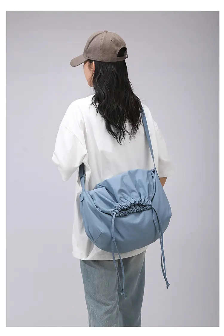 Blue Drawstring Crossbody Bag for Women — feature 26