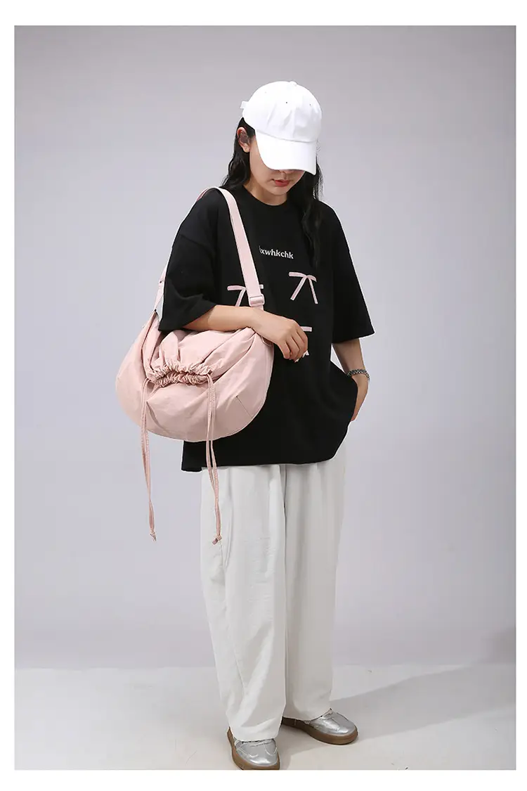 Blue Drawstring Crossbody Bag for Women — feature 29