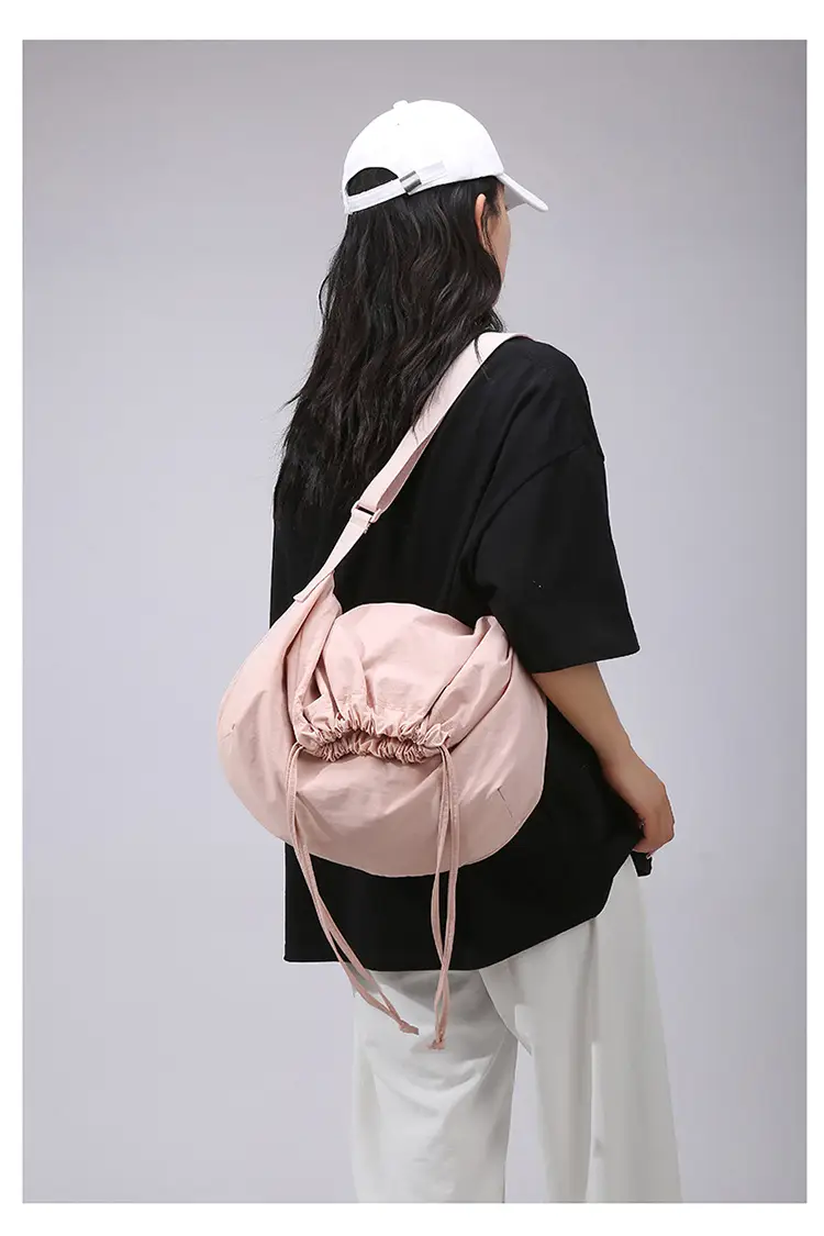 Blue Drawstring Crossbody Bag for Women — feature 30