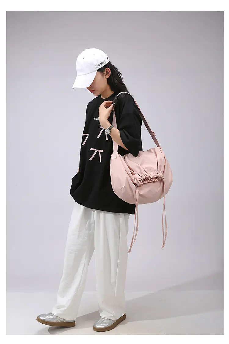 Blue Drawstring Crossbody Bag for Women — feature 31