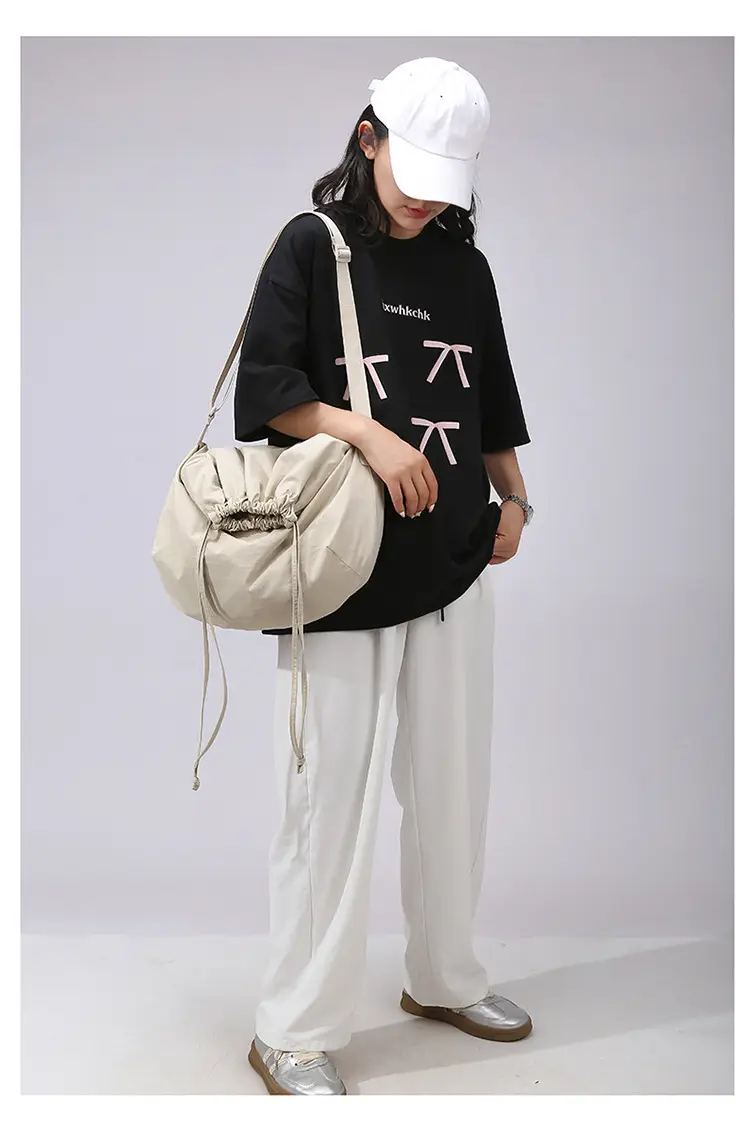 Blue Drawstring Crossbody Bag for Women — feature 35