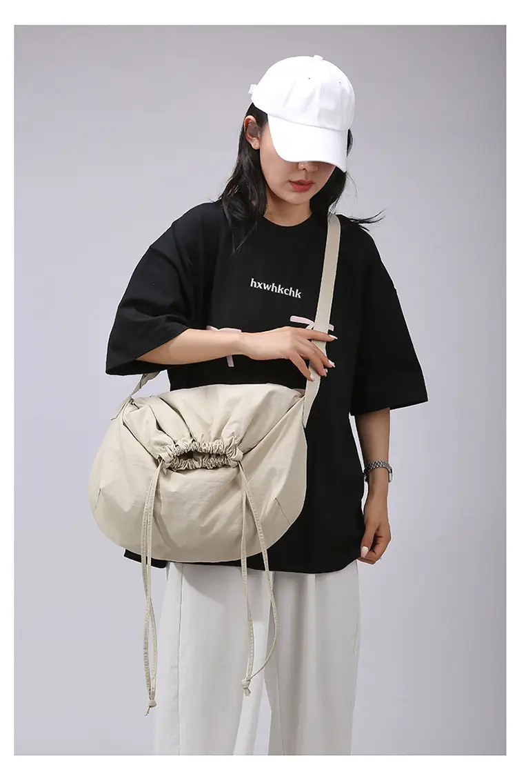 Blue Drawstring Crossbody Bag for Women — feature 37