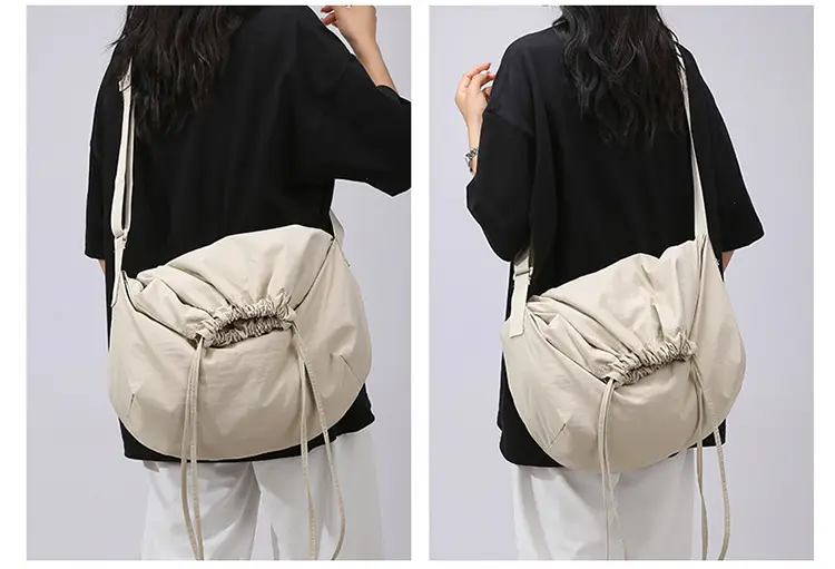 Blue Drawstring Crossbody Bag for Women — feature 38