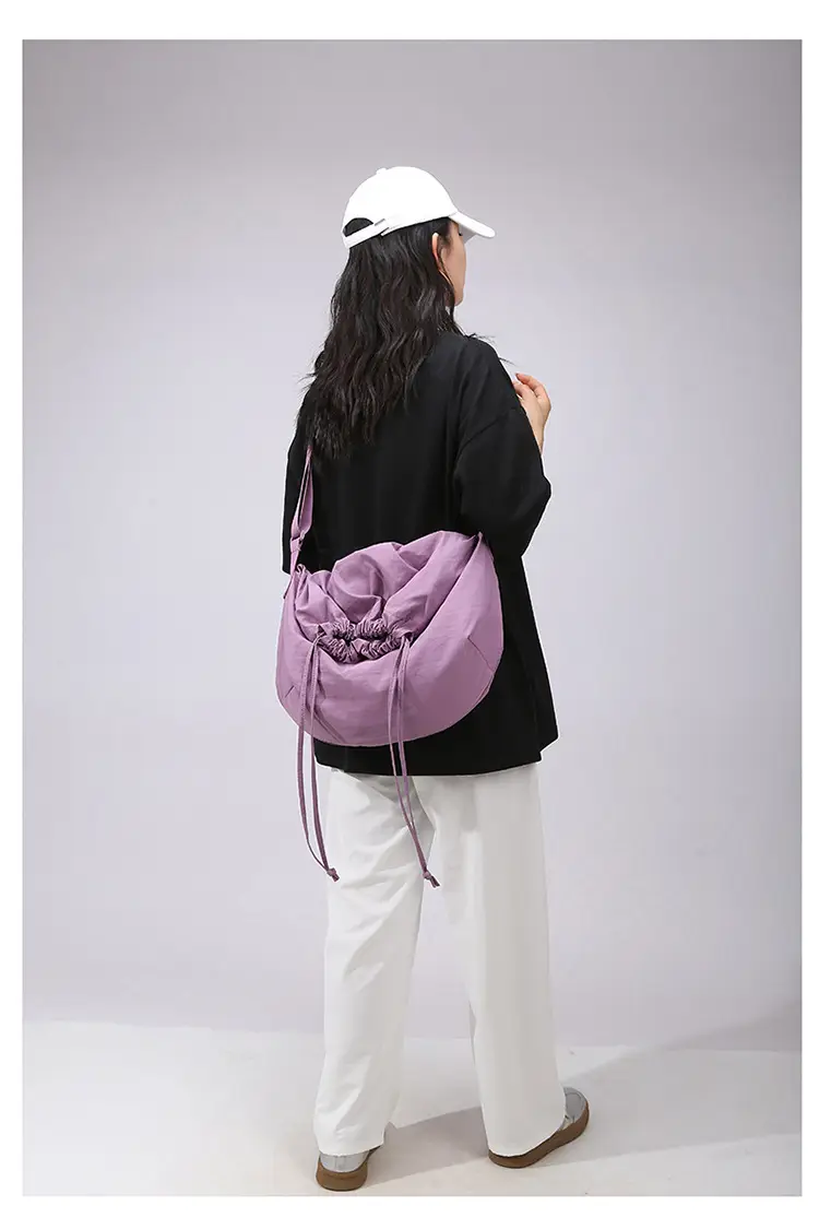 Blue Drawstring Crossbody Bag for Women — feature 41