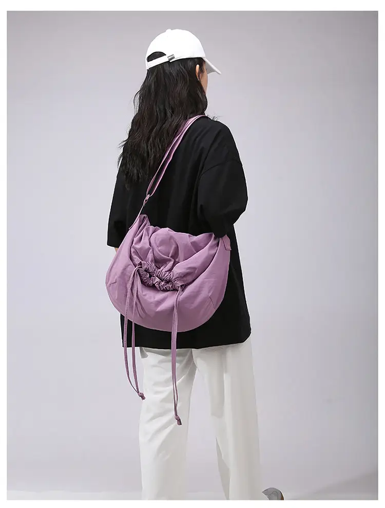 Blue Drawstring Crossbody Bag for Women — feature 42