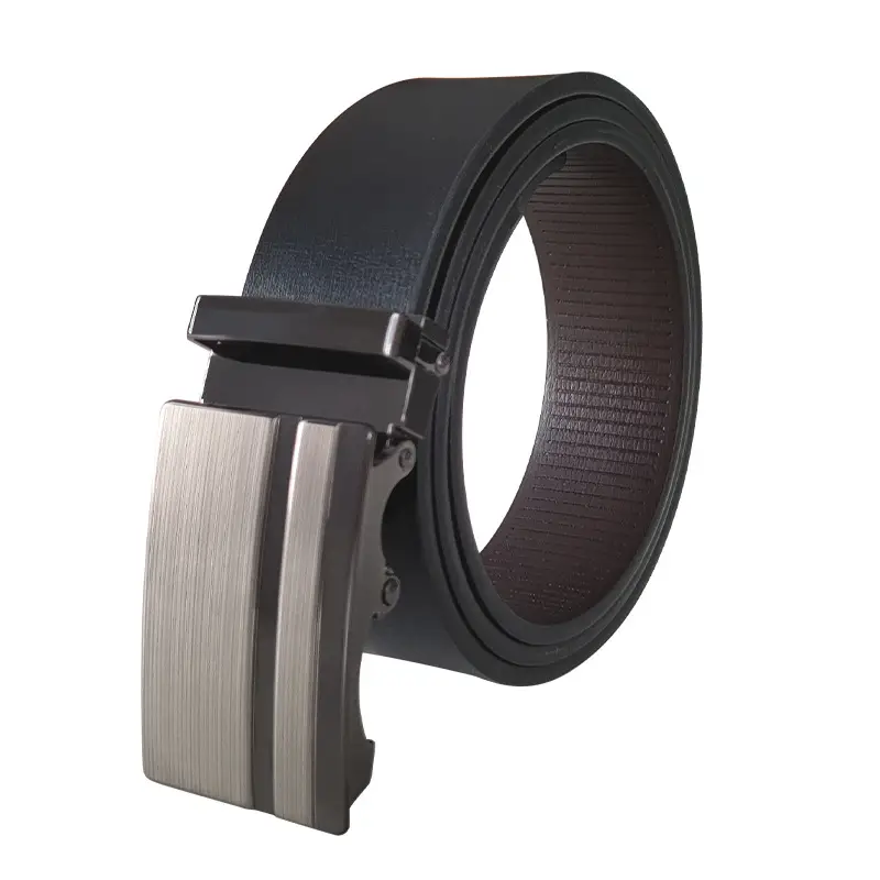 Men's PU Leather Belt with Automatic Buckle - Image 4