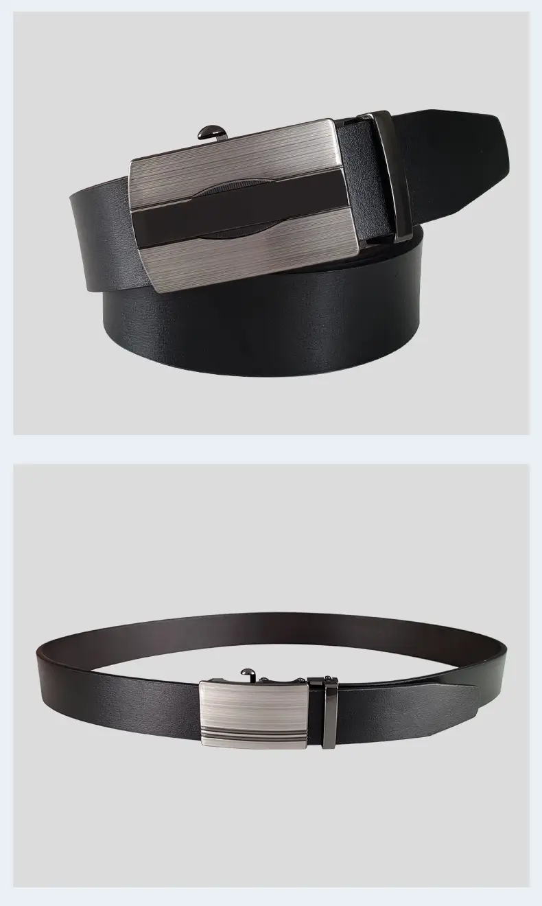Men's PU Leather Belt with Automatic Buckle — feature 12