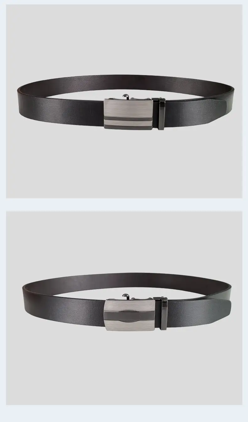 Men's PU Leather Belt with Automatic Buckle — feature 13