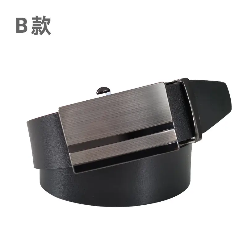 Men's PU Leather Belt with Automatic Buckle - Image 2