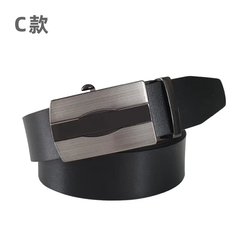 Men's PU Leather Belt with Automatic Buckle - Image 3