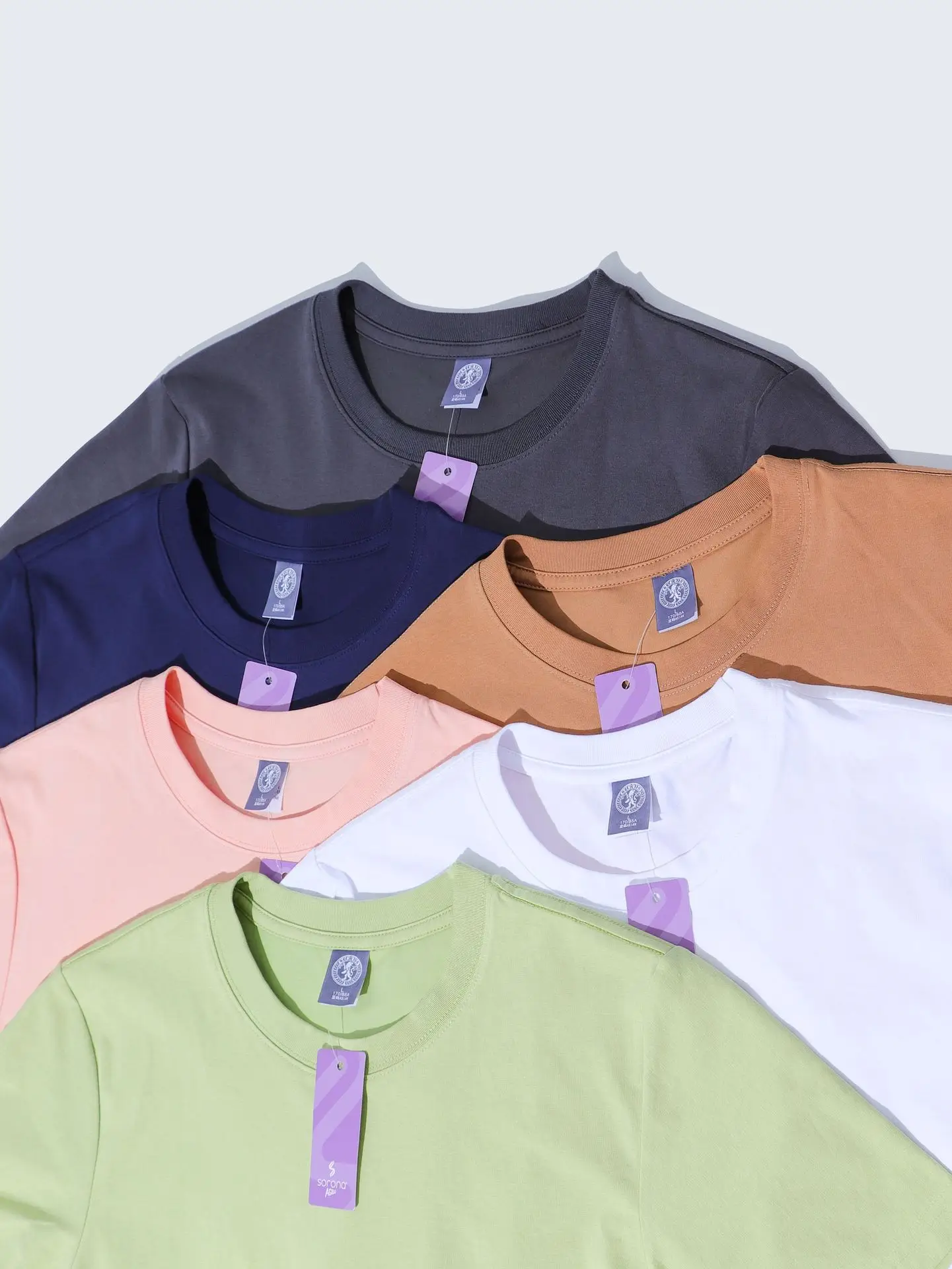 Men's Pink Cotton Short Sleeve T-Shirt - Image 15
