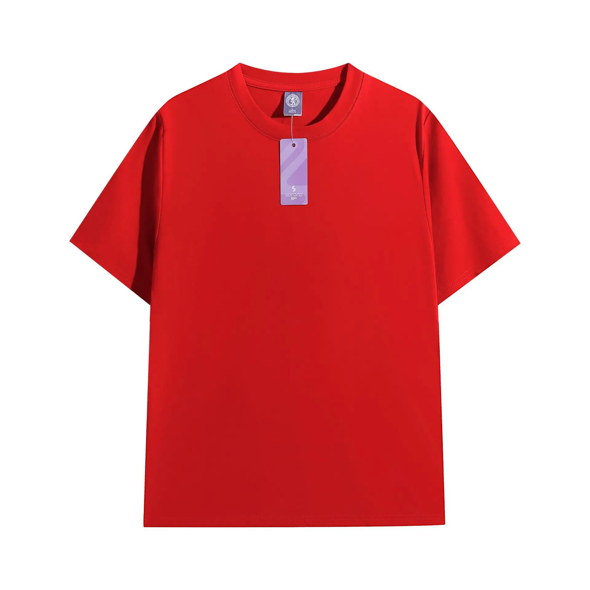 Men's Pink Cotton Short Sleeve T-Shirt - Image 5