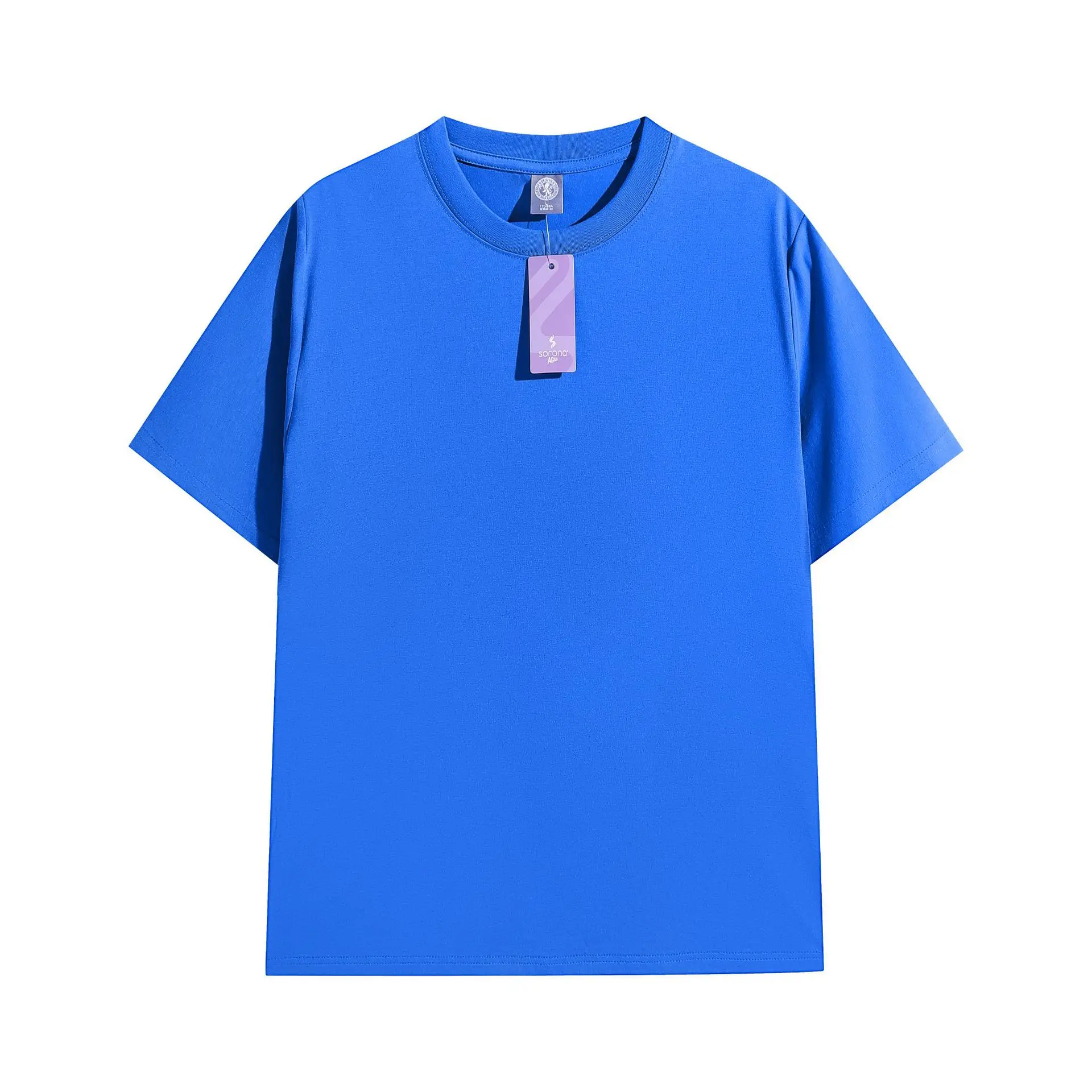 Men's Pink Cotton Short Sleeve T-Shirt - Image 7