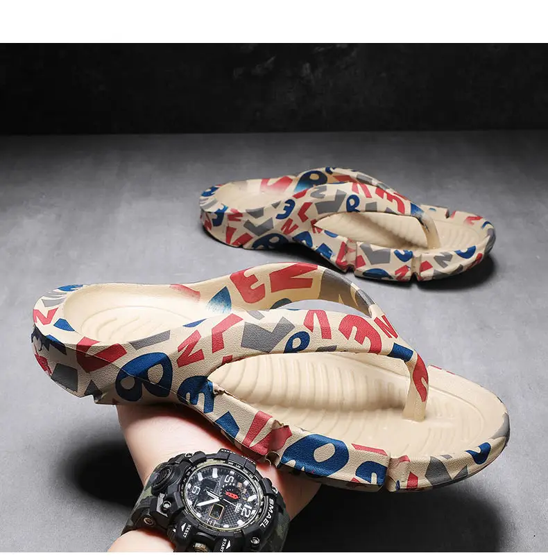 Flip-flops Men's Non-slip Wear-resistant Shit-feeling Flip-flops Summer Sports Leisure Trendy Indoor and Outdoor Wear Sandals — feature 10
