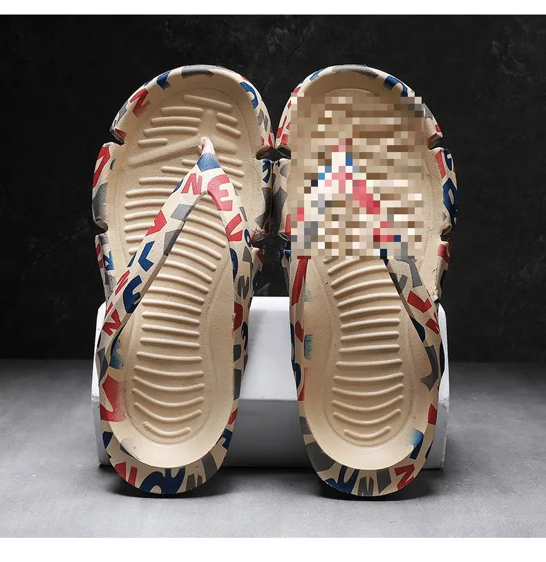 Flip-flops Men's Non-slip Wear-resistant Shit-feeling Flip-flops Summer Sports Leisure Trendy Indoor and Outdoor Wear Sandals — feature 12