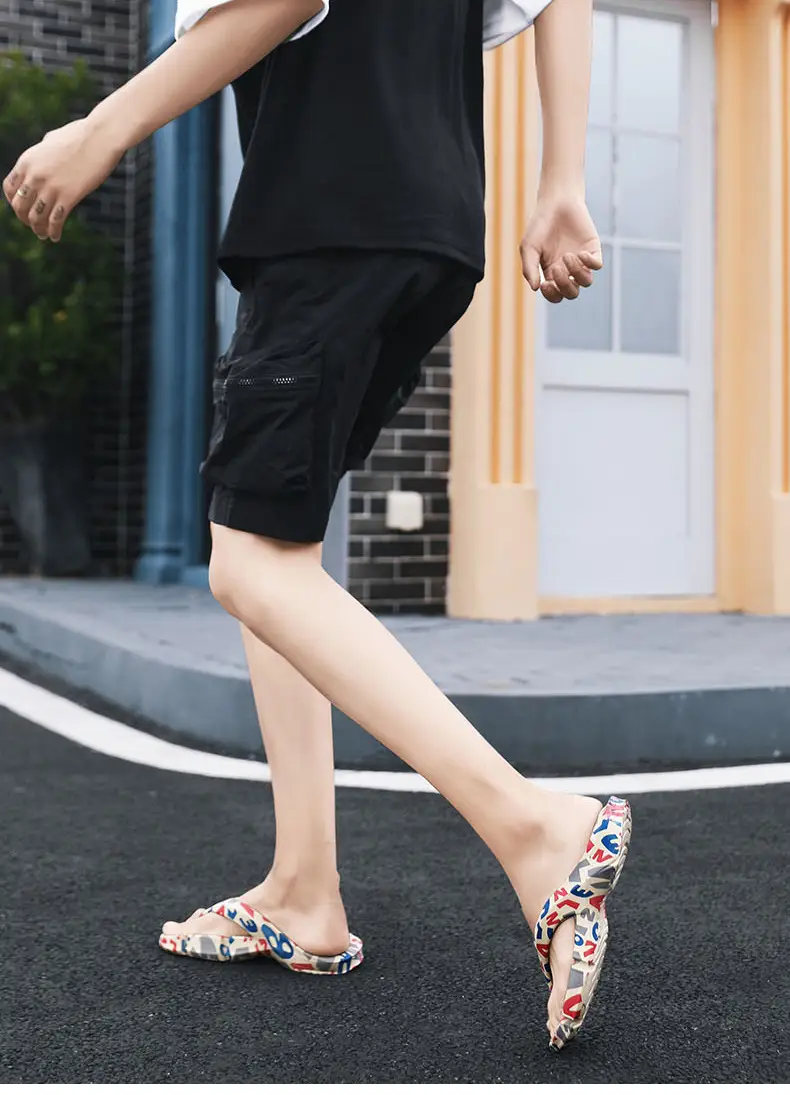 Flip-flops Men's Non-slip Wear-resistant Shit-feeling Flip-flops Summer Sports Leisure Trendy Indoor and Outdoor Wear Sandals — feature 3
