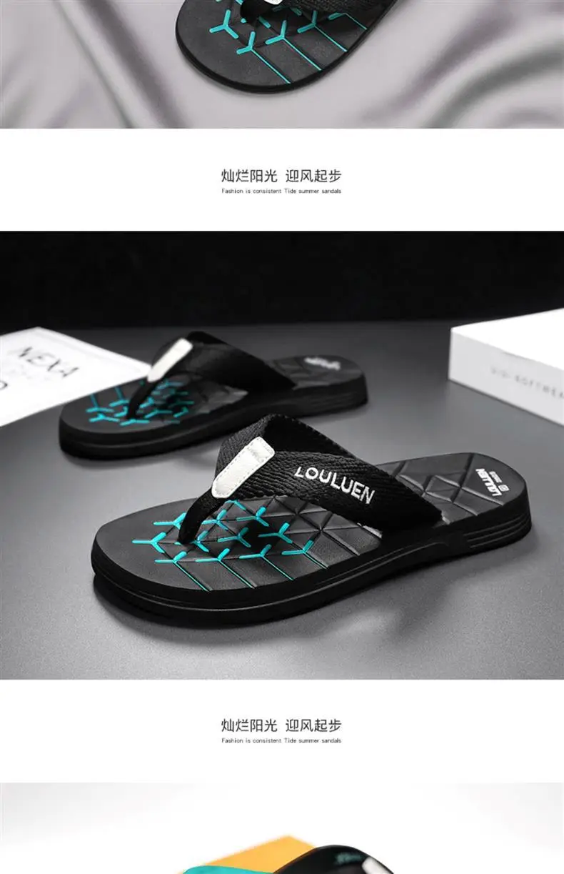 Vietnamese Flip-flops Men's Summer Non-slip Wear-resistant Outer Wear Casual Flip-flops Soft Sole Large Size 45 Beach Sandals — feature 10
