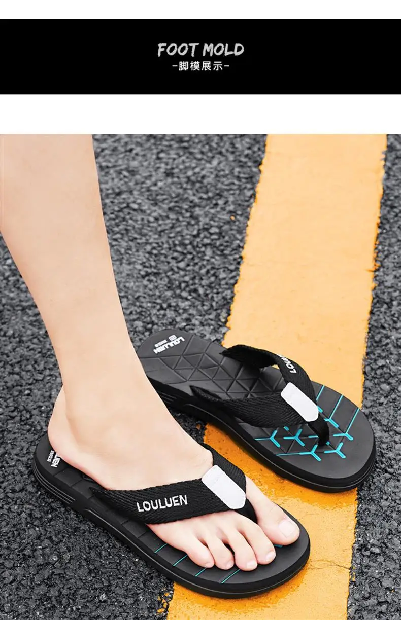Vietnamese Flip-flops Men's Summer Non-slip Wear-resistant Outer Wear Casual Flip-flops Soft Sole Large Size 45 Beach Sandals — feature 16