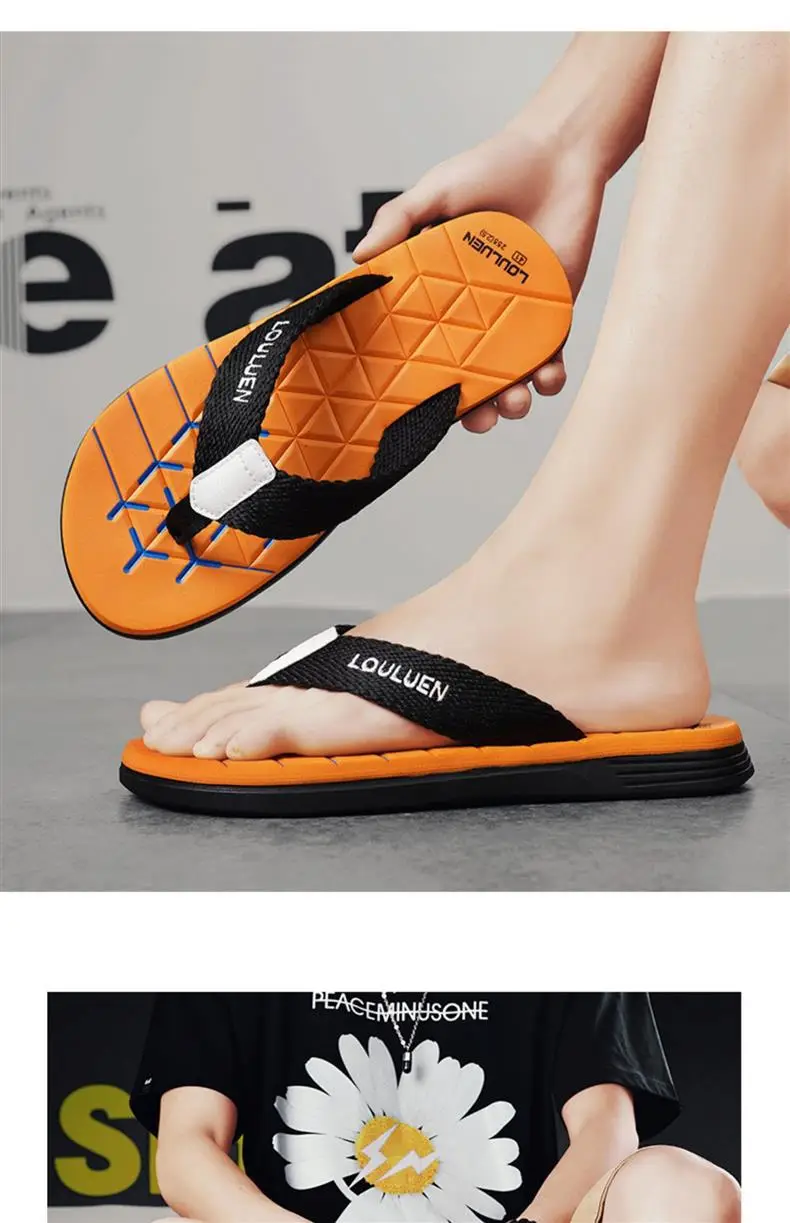 Vietnamese Flip-flops Men's Summer Non-slip Wear-resistant Outer Wear Casual Flip-flops Soft Sole Large Size 45 Beach Sandals — feature 19