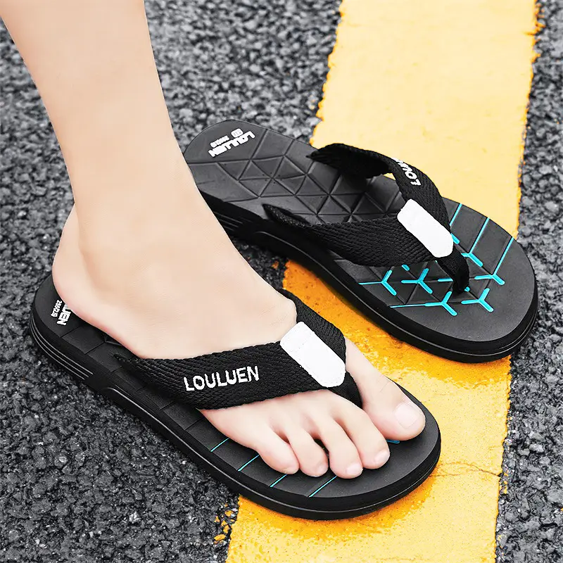 Vietnamese Flip-flops Men's Summer Non-slip Wear-resistant Outer Wear Casual Flip-flops Soft Sole Large Size 45 Beach Sandals - Image 2