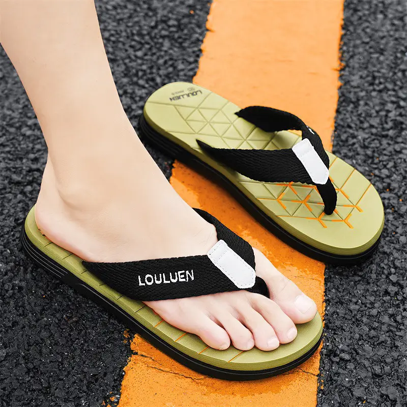 Vietnamese Flip-flops Men's Summer Non-slip Wear-resistant Outer Wear Casual Flip-flops Soft Sole Large Size 45 Beach Sandals - Image 3