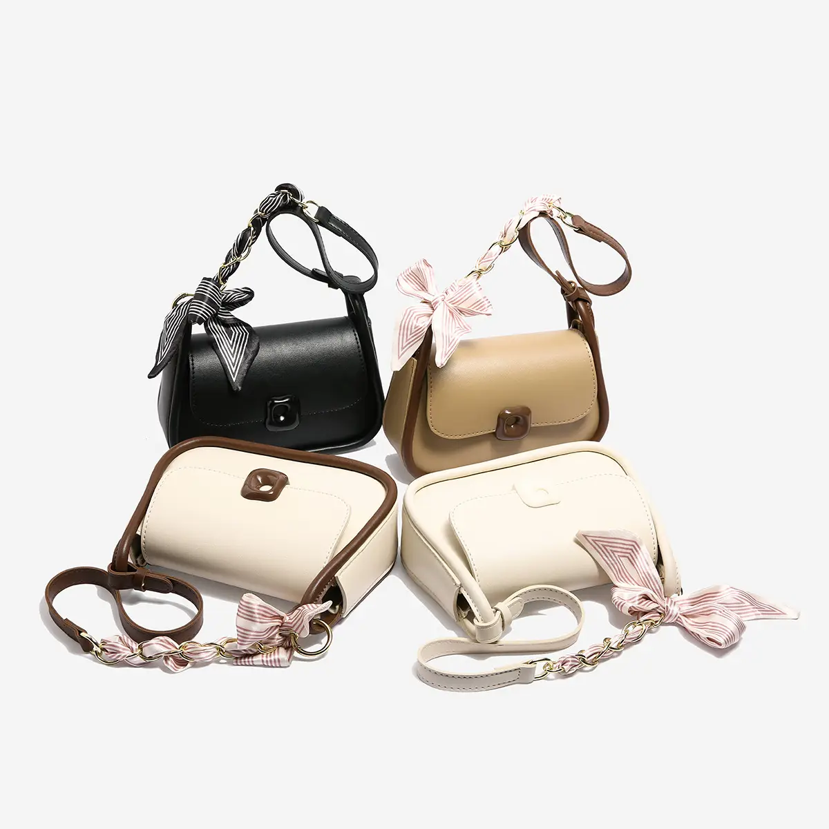 Black Bow Crossbody Bag for Women 2024