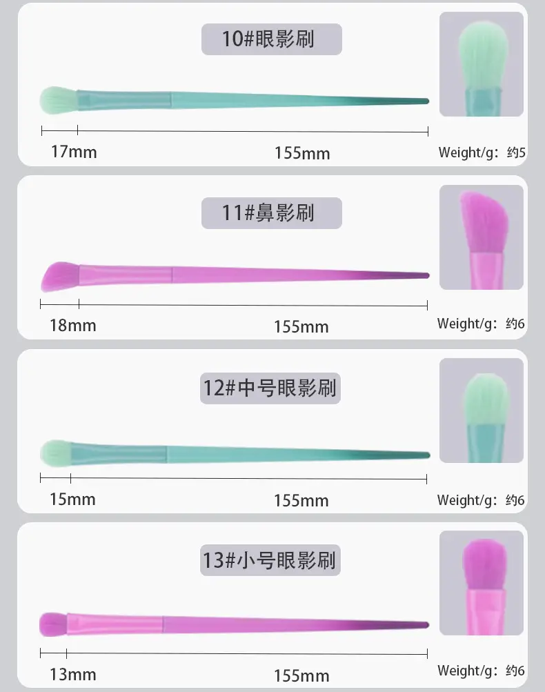 Blush Powder Brush Set 17 Colors Professional Beauty Tools β feature 10