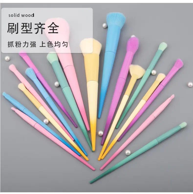 Blush Powder Brush Set 17 Colors Professional Beauty Tools β feature 6