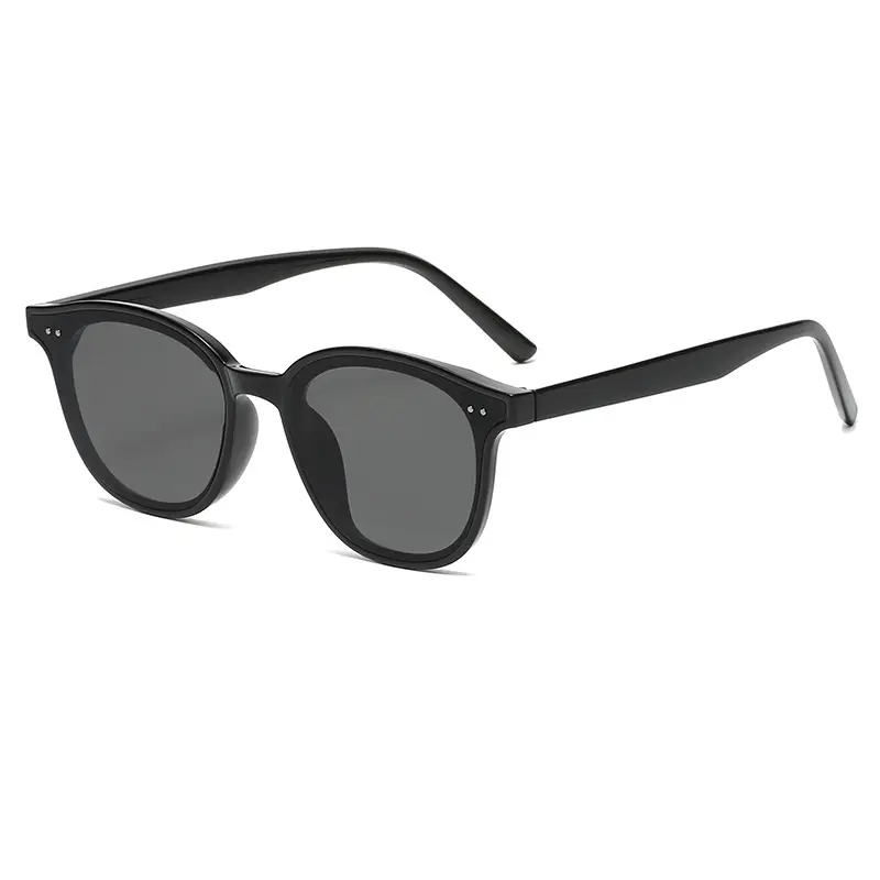 2024 Black Round Polarizer Sunglasses with Yellow Lens - Image 4