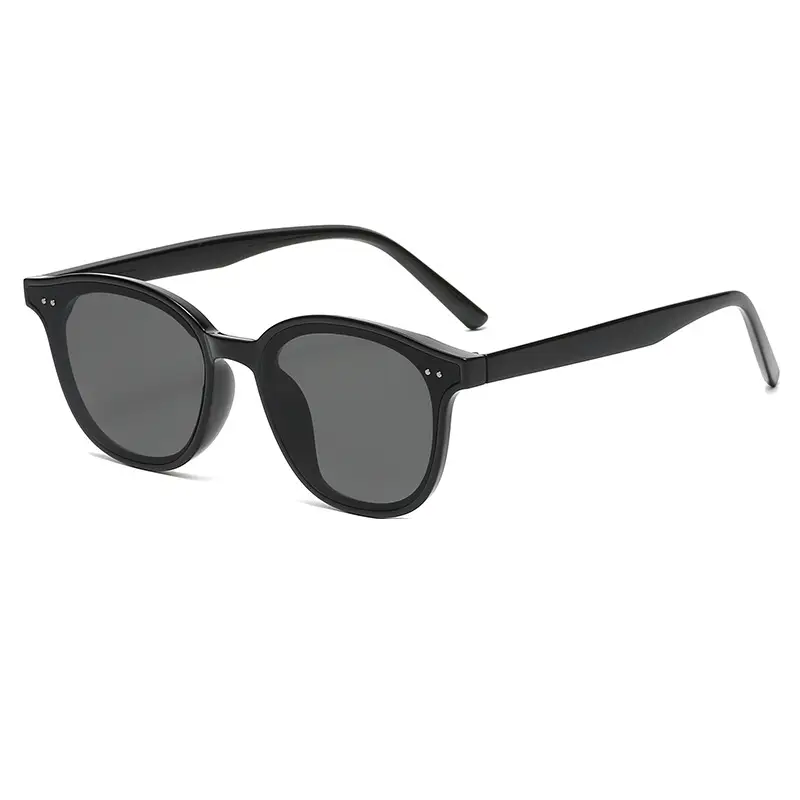2024 Black Round Polarizer Sunglasses with Yellow Lens - Image 5