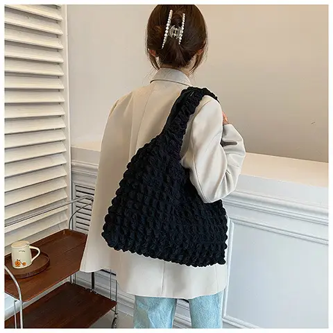 2024 Summer Canvas Shoulder Bag Yellow Women — feature 11