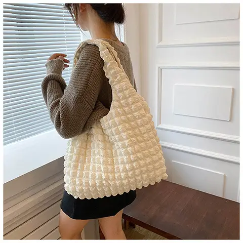 2024 Summer Canvas Shoulder Bag Yellow Women — feature 14