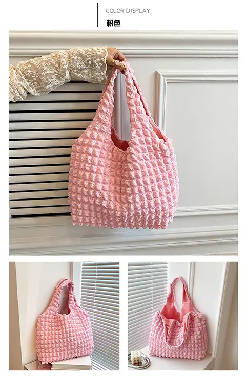 2024 Summer Canvas Shoulder Bag Yellow Women — feature 17