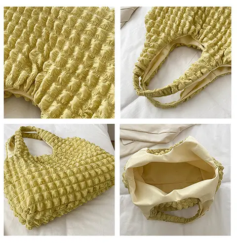 2024 Summer Canvas Shoulder Bag Yellow Women — feature 20