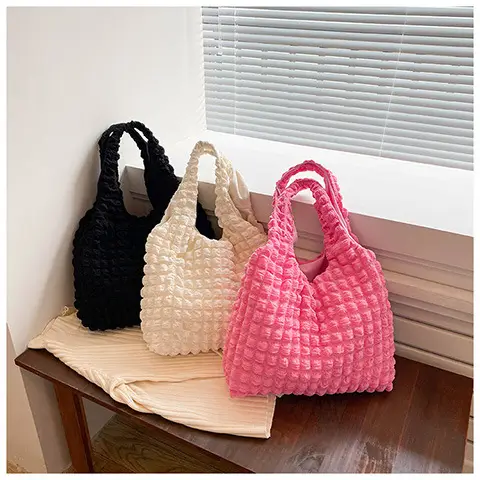 2024 Summer Canvas Shoulder Bag Yellow Women — feature 24