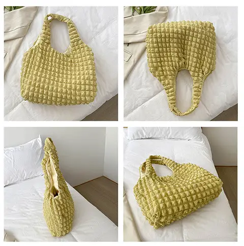2024 Summer Canvas Shoulder Bag Yellow Women — feature 8