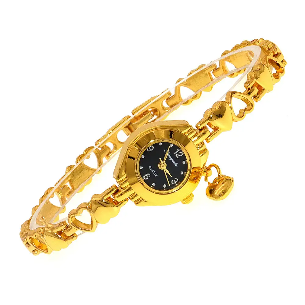 Multi-Color Hollow Love Bracelets Quartz Watch Set - Image 2