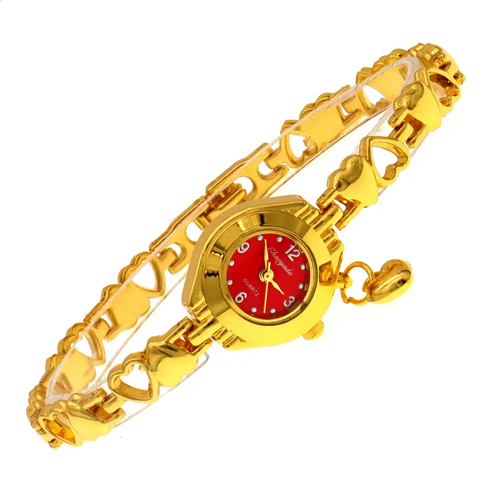 Multi-Color Hollow Love Bracelets Quartz Watch Set - Image 4